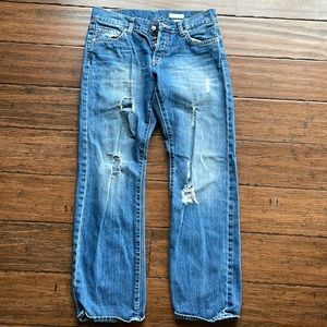 H&M distressed boyfriend jeans size 28